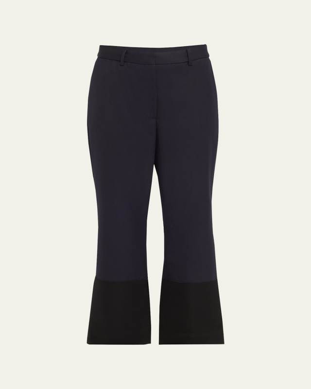 Tuxedo Cuff Wool Trousers